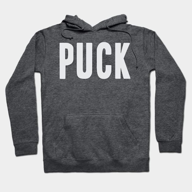 PUCK - Ice Hockey Puck Hoodie by Kyle O'Briant